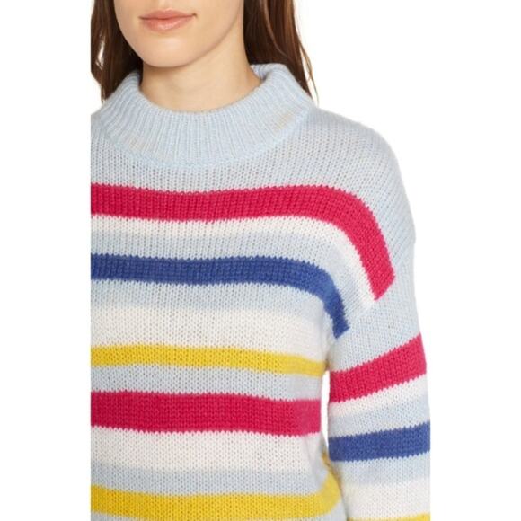 Rebecca Minkoff Brittany Stripe Mock Neck Sweater - Picture 4 of 4
